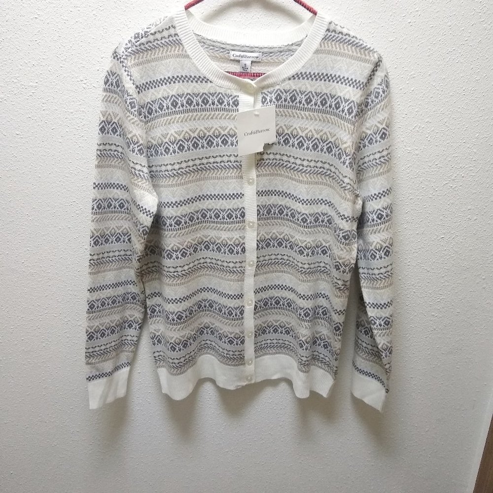Croft and Borrow Button Cardigan